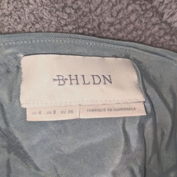 NWOT BHLDN Harmonia Dress Size 4 in Eucalyptus Blue / Green Anthropologie Bridal - Picture 4 of 4